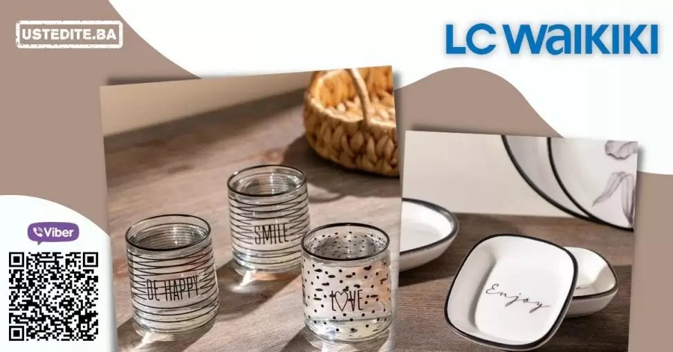 LC Waikiki ima odličnu ponudu posudja i časa. LC Waikiki Home će vas oduševiti!