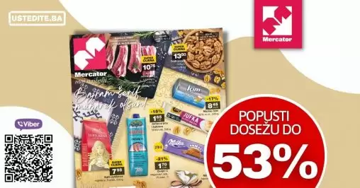 Mercator kataloška akcija donosi nam sjajne akcijske ponde! Pogledajte novi Mercator katalog i uživajte u sniženjima!