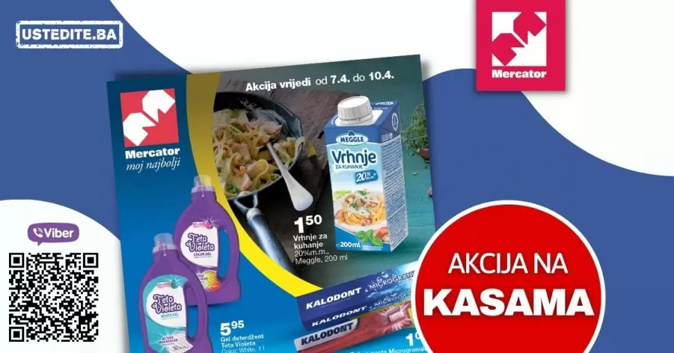 Ne propustite super akcijsku ponudu na kasama u vašim Mercator prodavnicama!