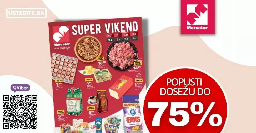Nova Mercator vikend akcija donos akcijske cijene hrane i kucne hemije!