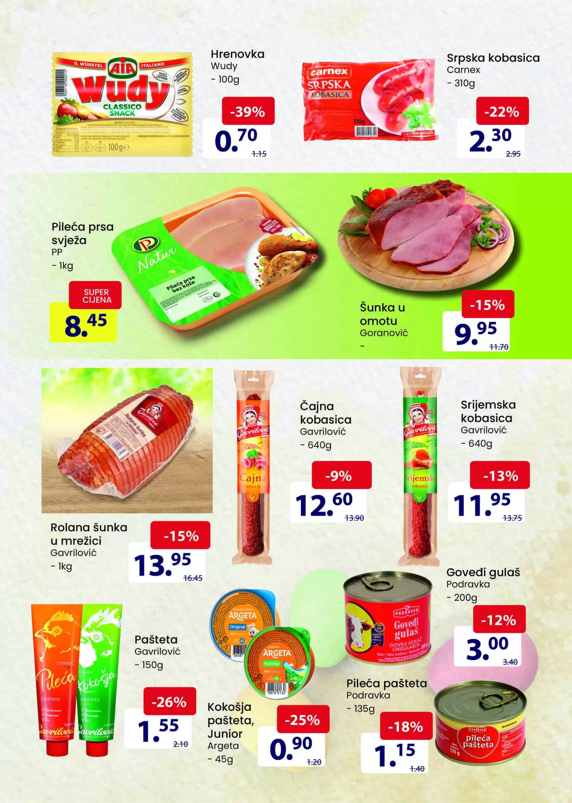 Fis katalog prehrane i hemije donosi nam super snizenje hrane i kucne hemije!