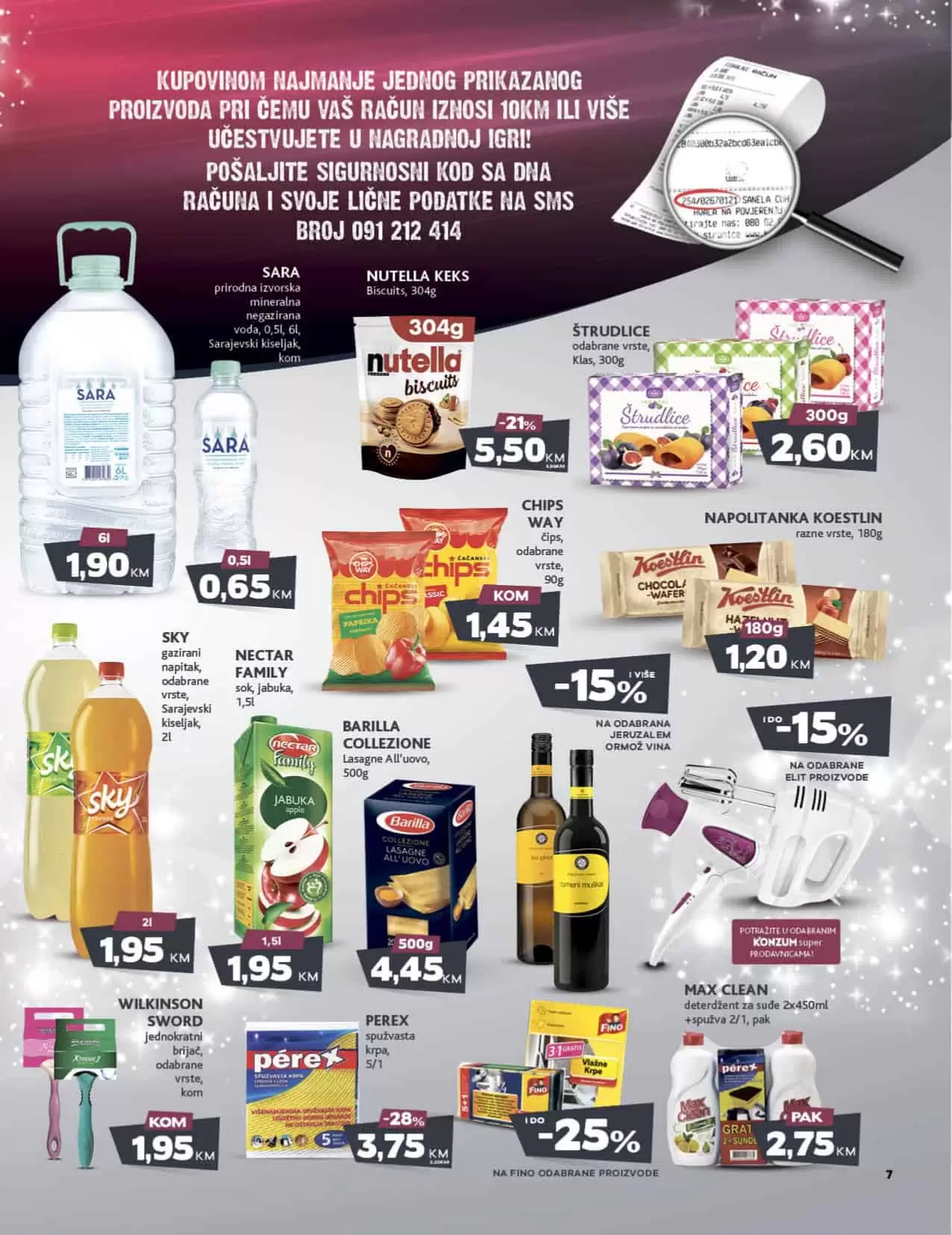 Konzum katalog donosi nam super cijene hrane, deterdženata, pelena za bebe, kuhinjskog pribora i posudja!