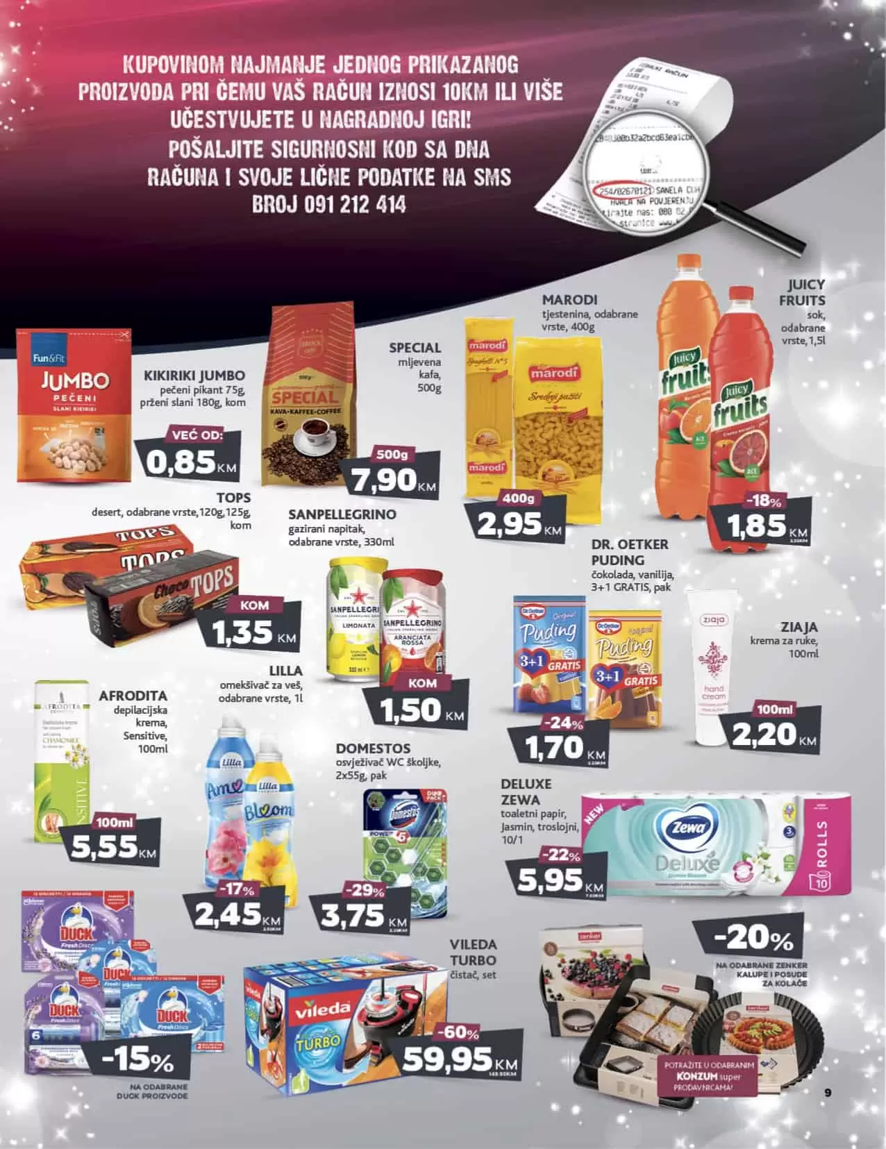 Konzum katalog donosi nam super cijene hrane, deterdženata, pelena za bebe, kuhinjskog pribora i posudja!