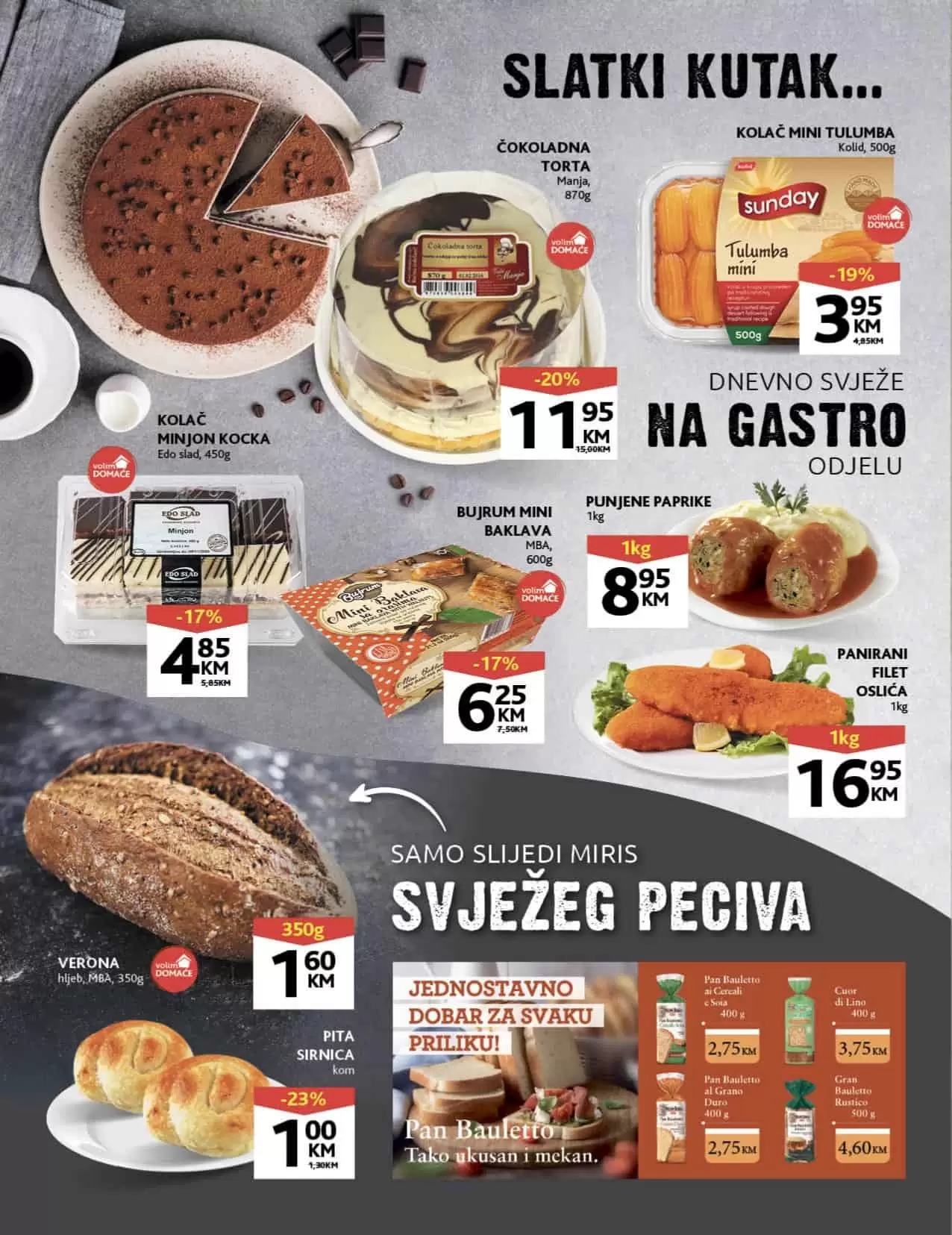 Konzum katalog donosi nam super cijene hrane, deterdženata, pelena za bebe, kuhinjskog pribora i posudja!
