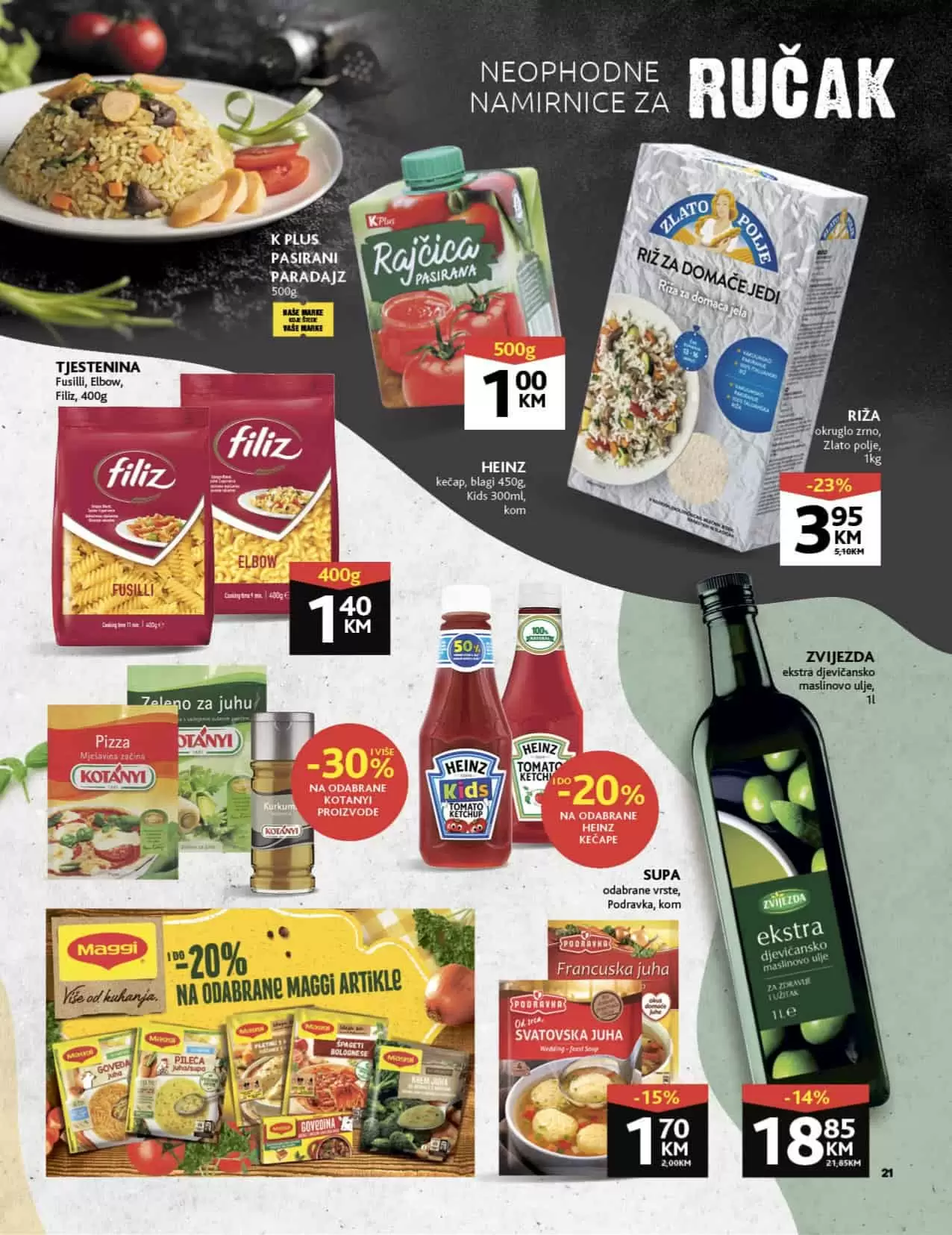 Konzum katalog donosi nam super cijene hrane, deterdženata, pelena za bebe, kuhinjskog pribora i posudja!