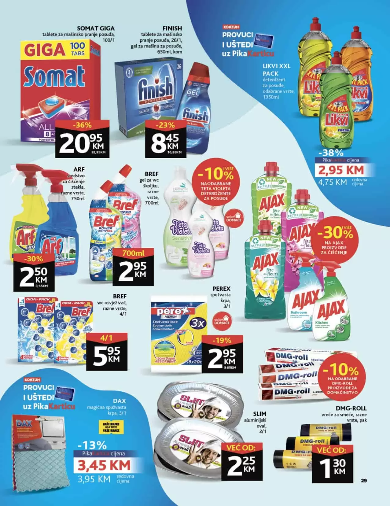 Konzum katalog donosi nam super cijene hrane, deterdženata, pelena za bebe, kuhinjskog pribora i posudja!