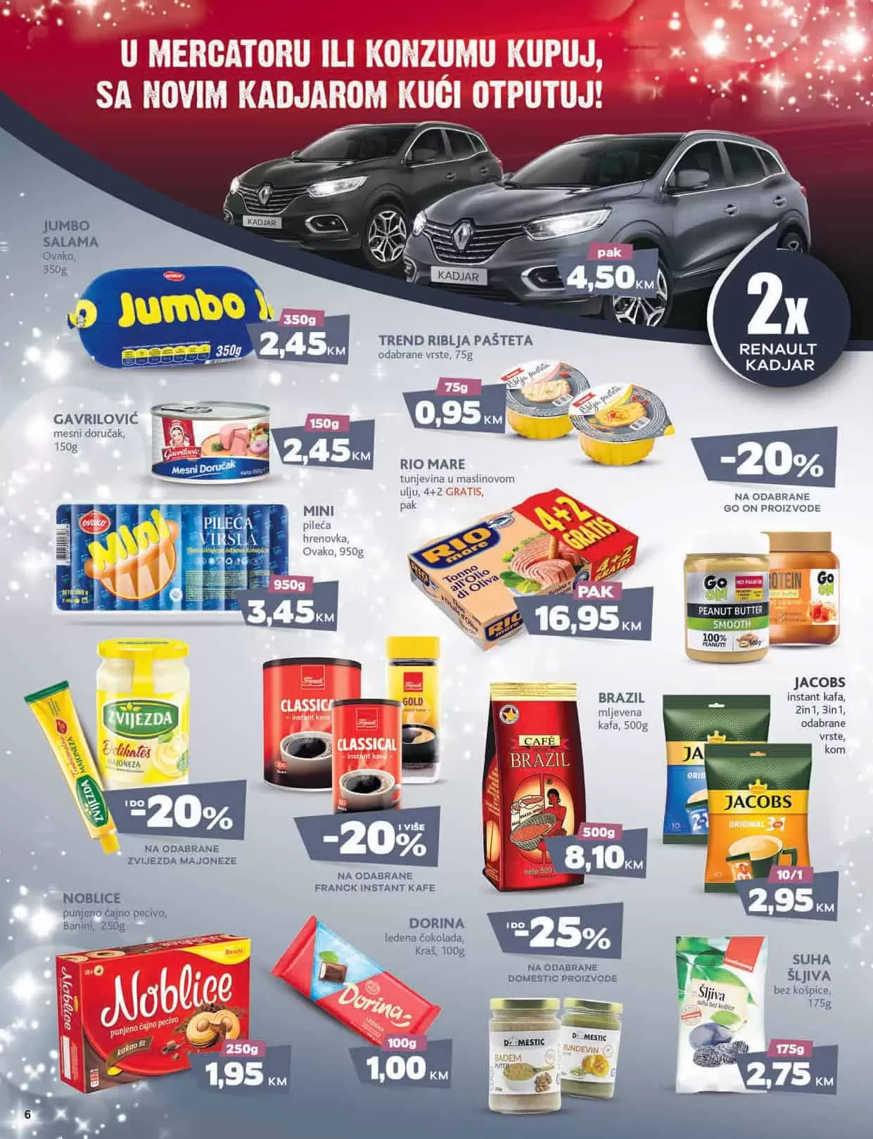 Mercator kataloška akcija donosi nam sjajne akcijske ponde! Pogledajte novi Mercator katalog i uživajte u sniženjima!