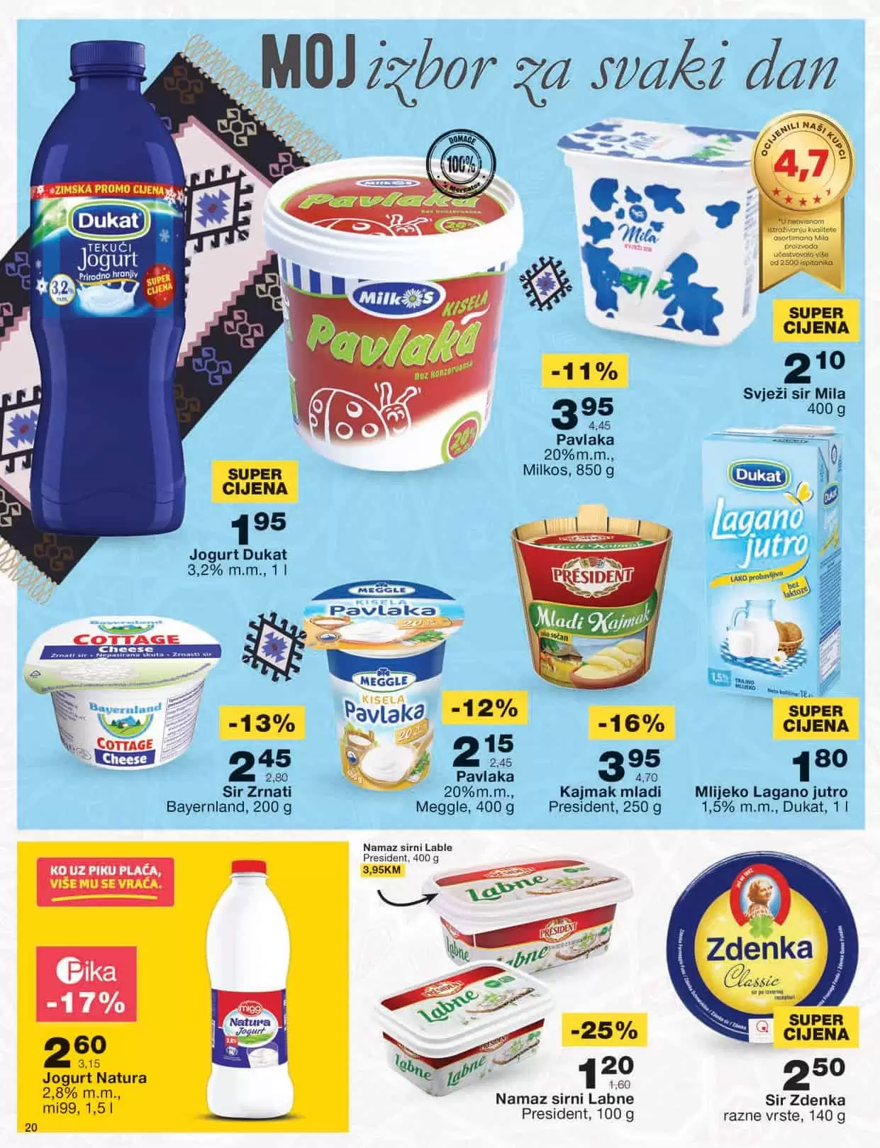 Mercator kataloška akcija donosi nam sjajne akcijske ponde! Pogledajte novi Mercator katalog i uživajte u sniženjima!