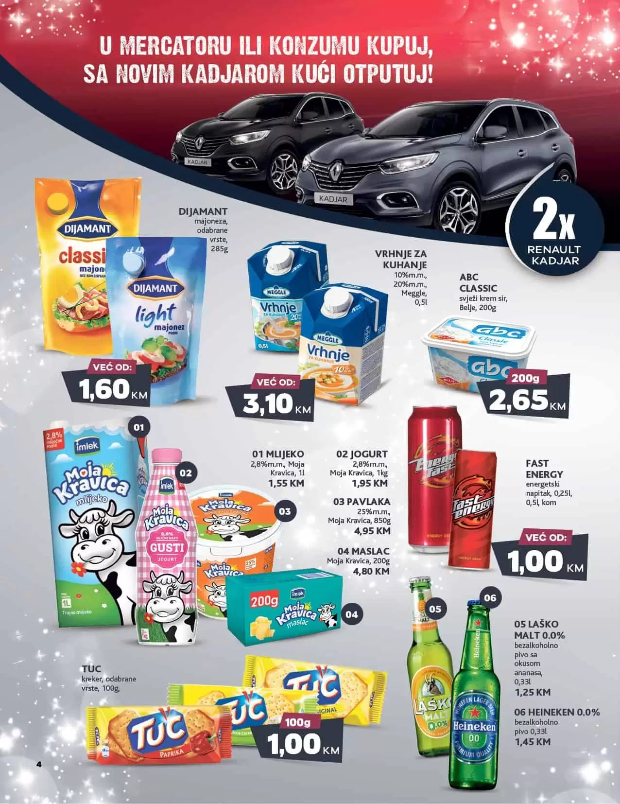 Konzum akcijski katalog donosi nam: U Mercatoru ili Konzumu kupuj, sa novi KADJAROM kući otputuj! 