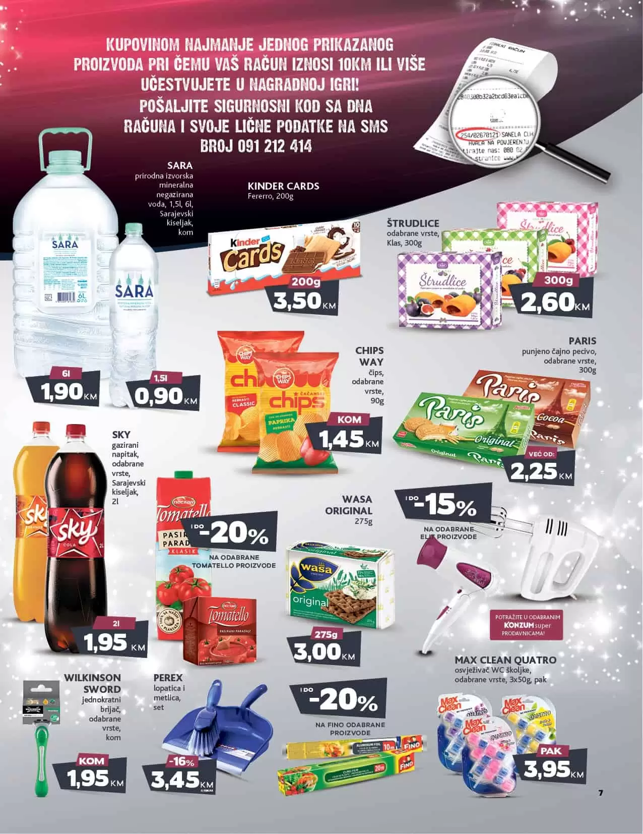 Konzum akcijski katalog donosi nam: U Mercatoru ili Konzumu kupuj, sa novi KADJAROM kući otputuj! 
