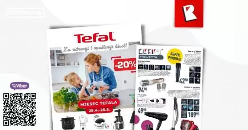 Sniženje Rowenta asortimana u Robot centrima! Rowenta aparat za šišanje samo 42,50 KM. Rowenta rotirajuća četka 94,90 KM. Fen za kosu Rowenta 49,90 KM. Usisivač sa posudom 189,90 KM