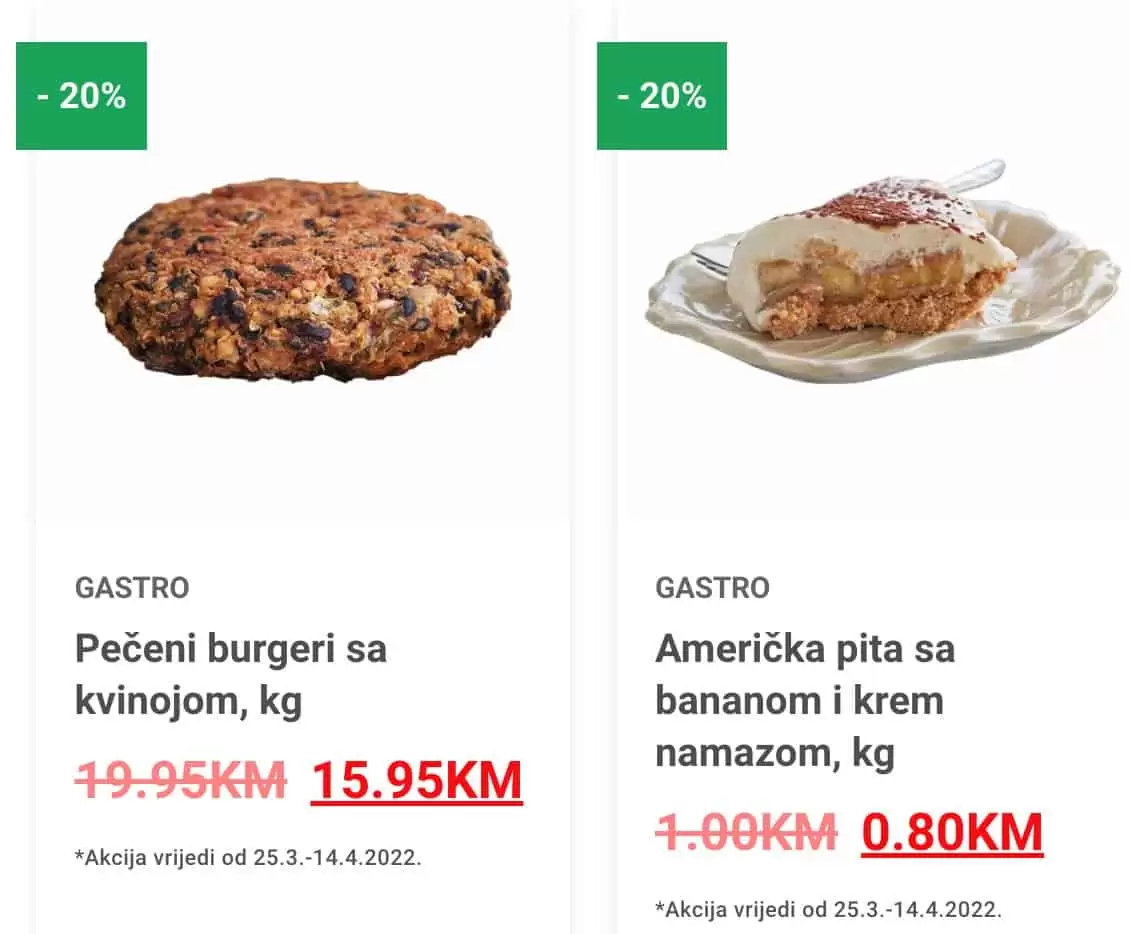 Bingo nam donosi akcijske cijene americke pitte.