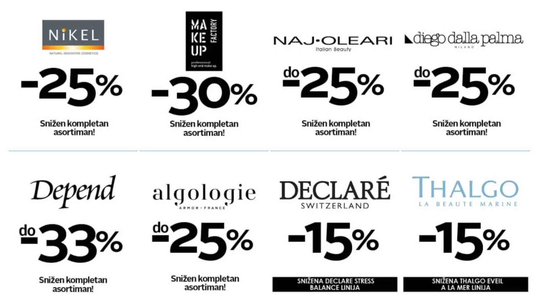 Samo u petak u cm cosmetic marketu očekuje vas popust i do 50% na odabrani asortiman.