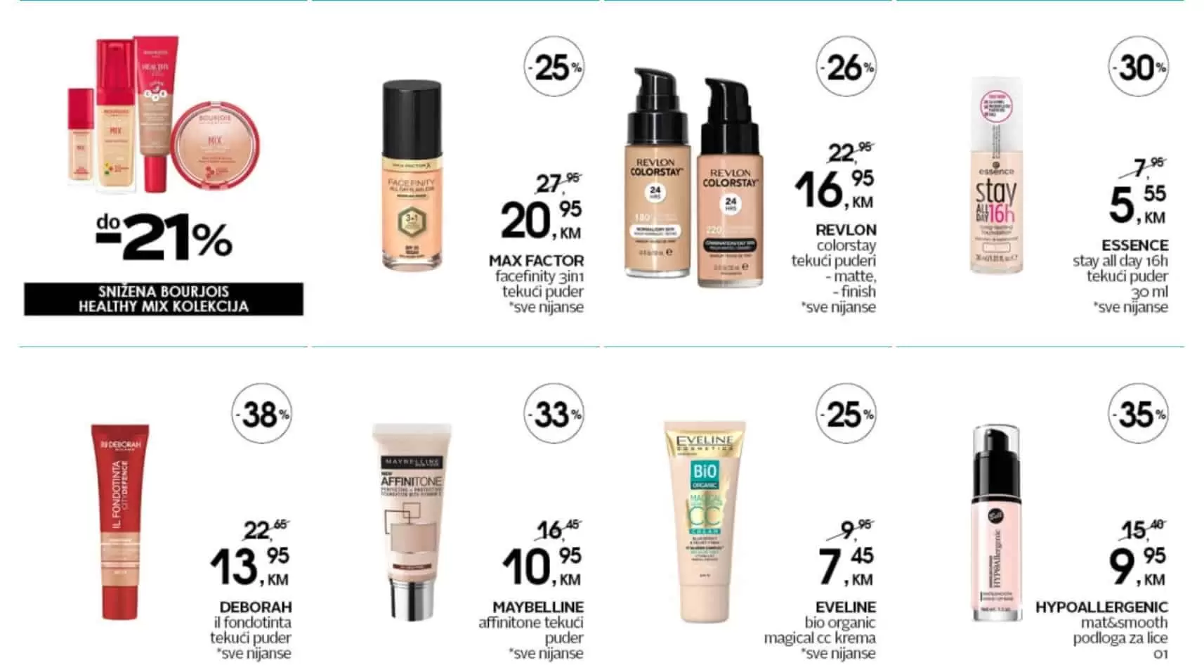 Samo u petak u cm cosmetic marketu očekuje vas popust i do 50% na odabrani asortiman.