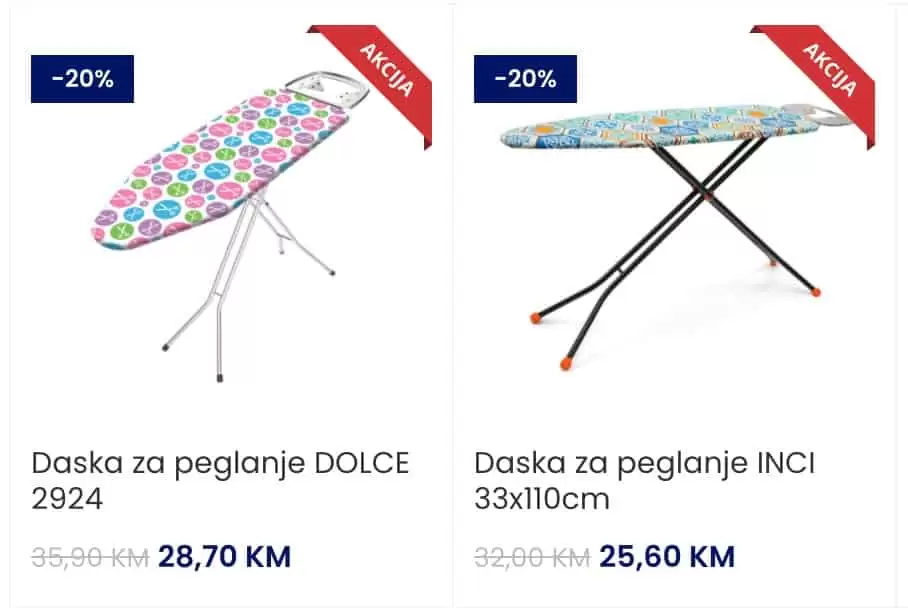 U FIS-u potražite najkvalitetnije daske za peglanje, pri tom uštedite 20% i olakšajte vaše svakodnevne obaveze.
