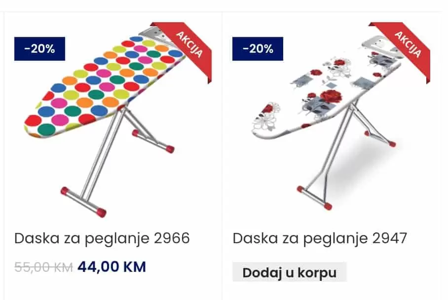 U FIS-u potražite najkvalitetnije daske za peglanje, pri tom uštedite 20% i olakšajte vaše svakodnevne obaveze.