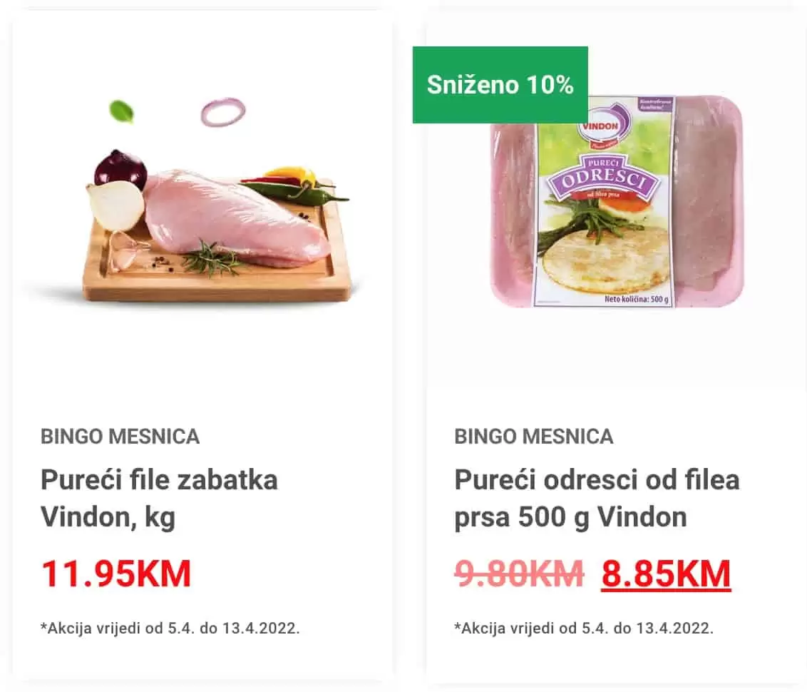 Bingo akcija 'za mesarose' donosi nam super cijene svježeg mesa!