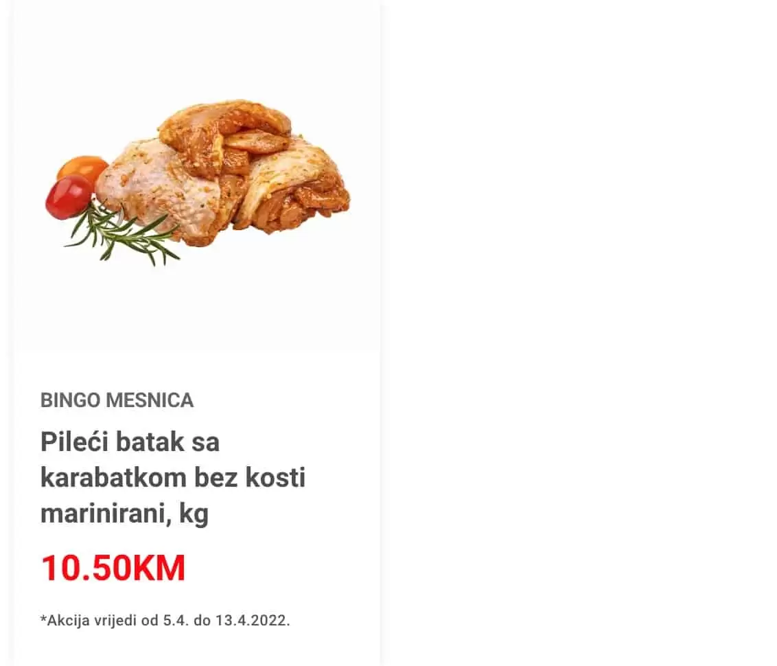 Bingo akcija 'za mesarose' donosi nam super cijene svježeg mesa!