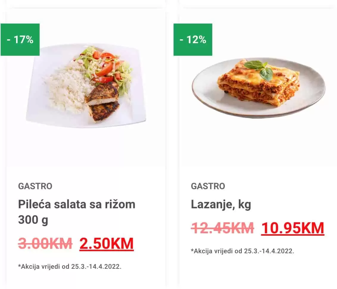 Super ponuda gotovih jela na gasro odjelu u Bingo marketima!