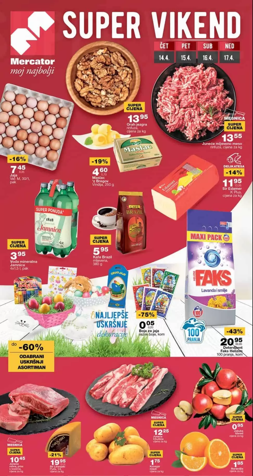 Nova Mercator vikend akcija donos akcijske cijene hrane i kucne hemije!