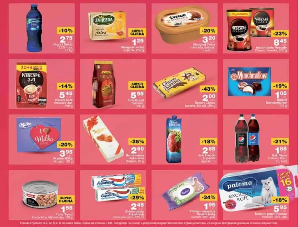 Nova Mercator vikend akcija donos akcijske cijene hrane i kucne hemije!