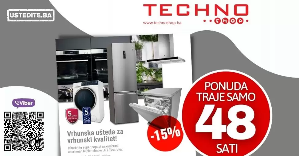 veliko sniženje u Techno Shop prodavnicama samo 48 sati!