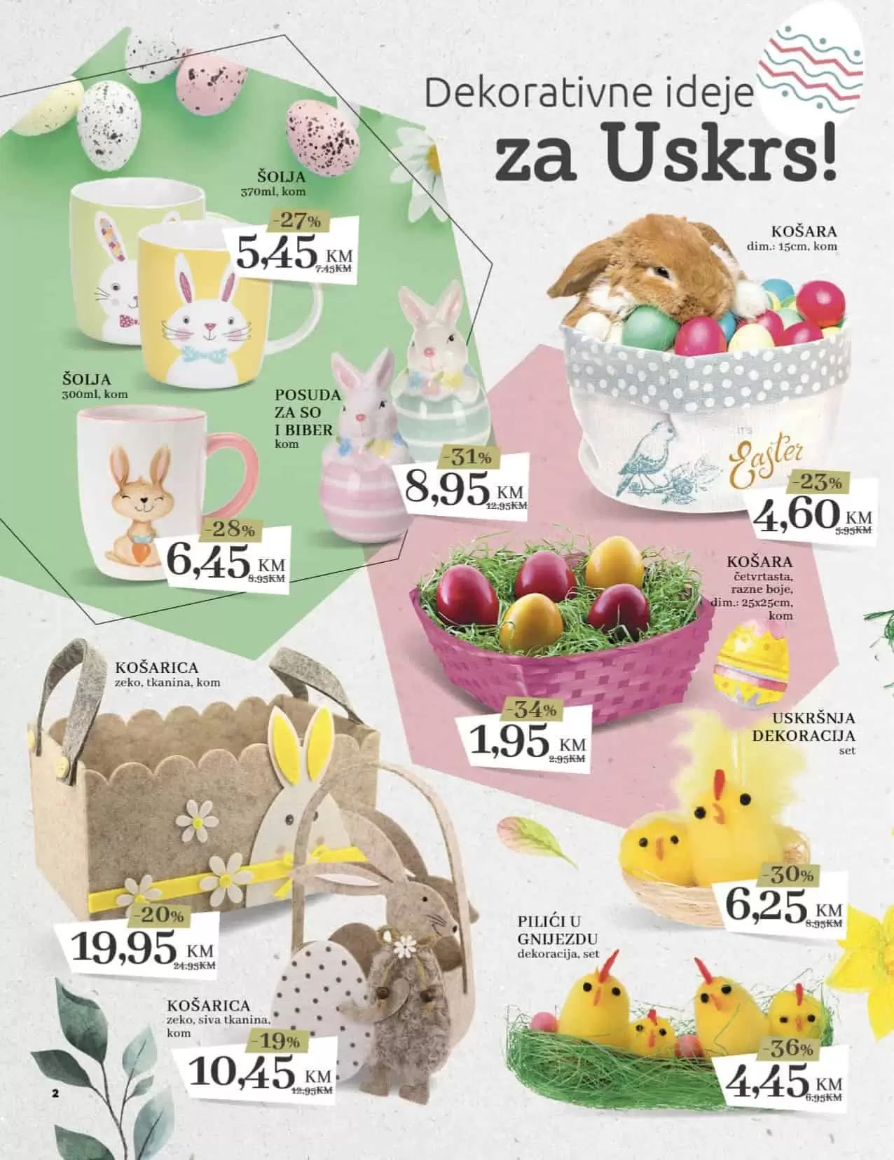 Konzum tematski katalog donosi na popuste i do 50%! Uskrs, kuhinjski pribor i posudje, donji veš, tekstil bicikla, romobli,..