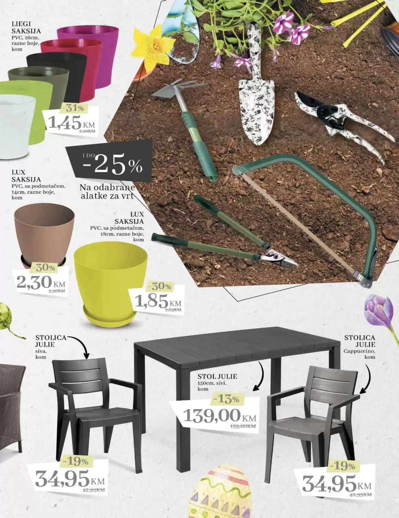 Konzum tematski katalog donosi na popuste i do 50%! Uskrs, kuhinjski pribor i posudje, donji veš, tekstil bicikla, romobli,..