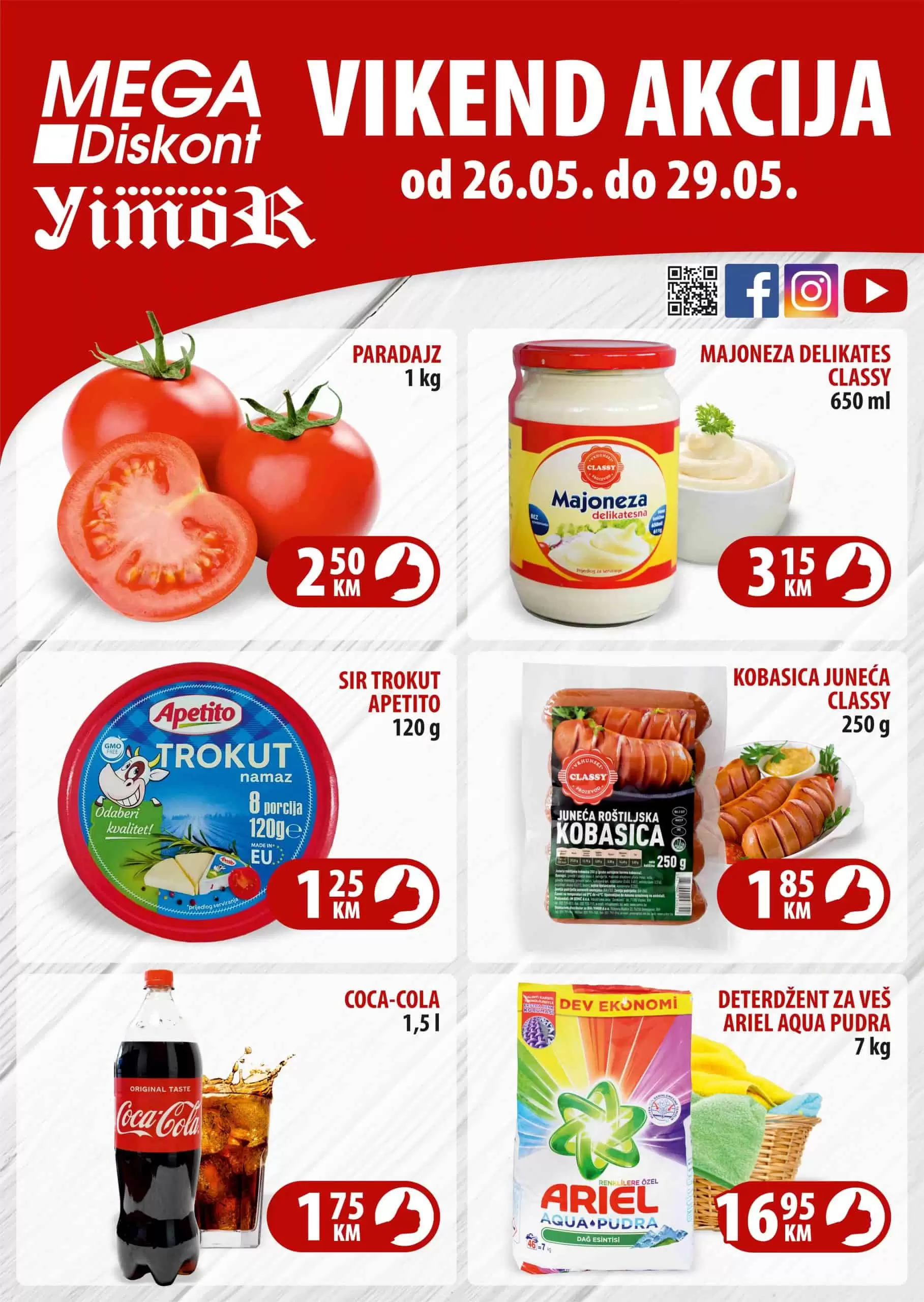 Yimor i Mega Diskont vikend akcija nam donosi super cijene!