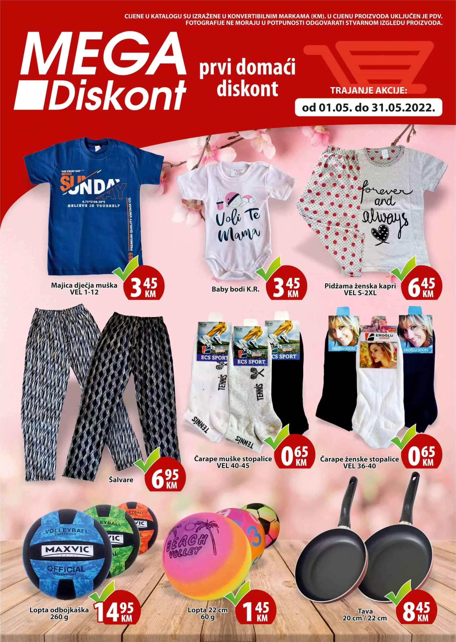 Mega Diskont ponuda mjeseca maja! SNIŽENJE pprehrane, kucne hemije i tekstila.