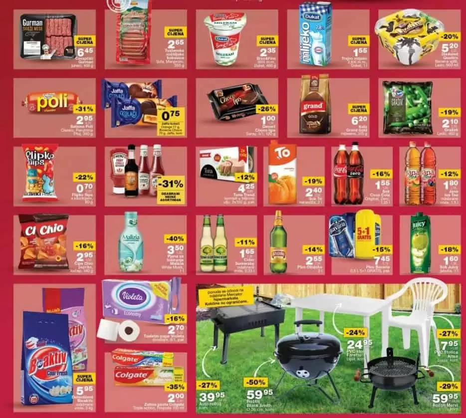Mercator vikend akcija donosi nam akcijske cijene prehrambenih proizvoda!