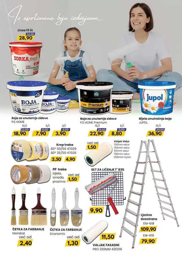 Fis katalog "Proljetno uredjenje' donosi nam sniženje bastenskog namjestaja, električnih kosilica!