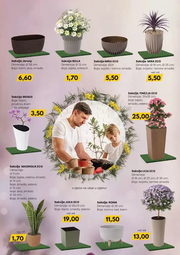 Fis katalog "Proljetno uredjenje' donosi nam sniženje bastenskog namjestaja, električnih kosilica!