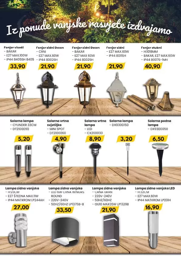 Fis katalog "Proljetno uredjenje' donosi nam sniženje bastenskog namjestaja, električnih kosilica!