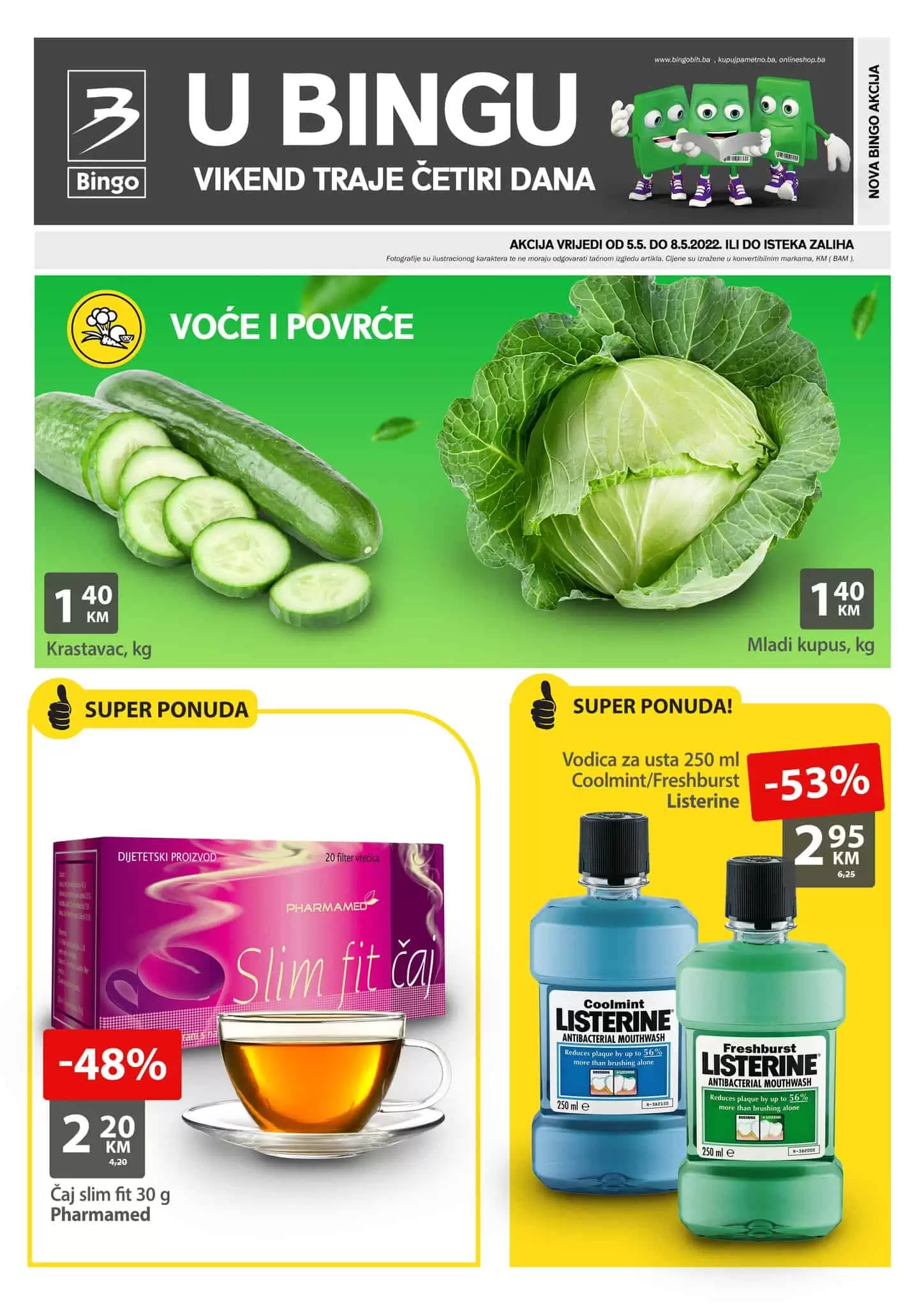 Bingo vikend akcija donosi nam popuste i do 53%! Pogledajte Bingo katalog i uštedite novac!