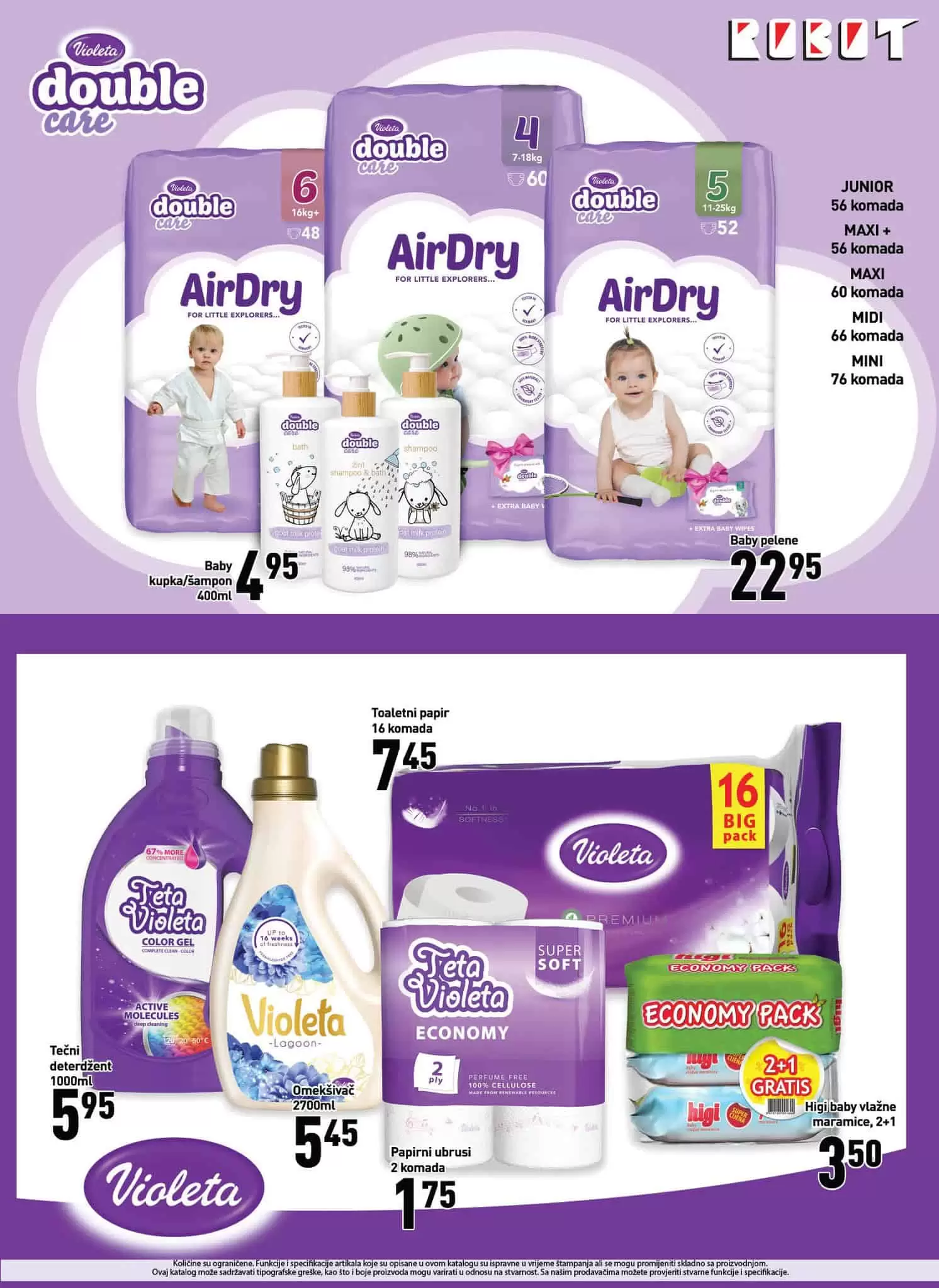 Robot katalog donosi nam akcijske cijene hrane, voca i povrca, kucne hemije, djecijih pelena! Posjetite robot prodavnice i ustedite novac!