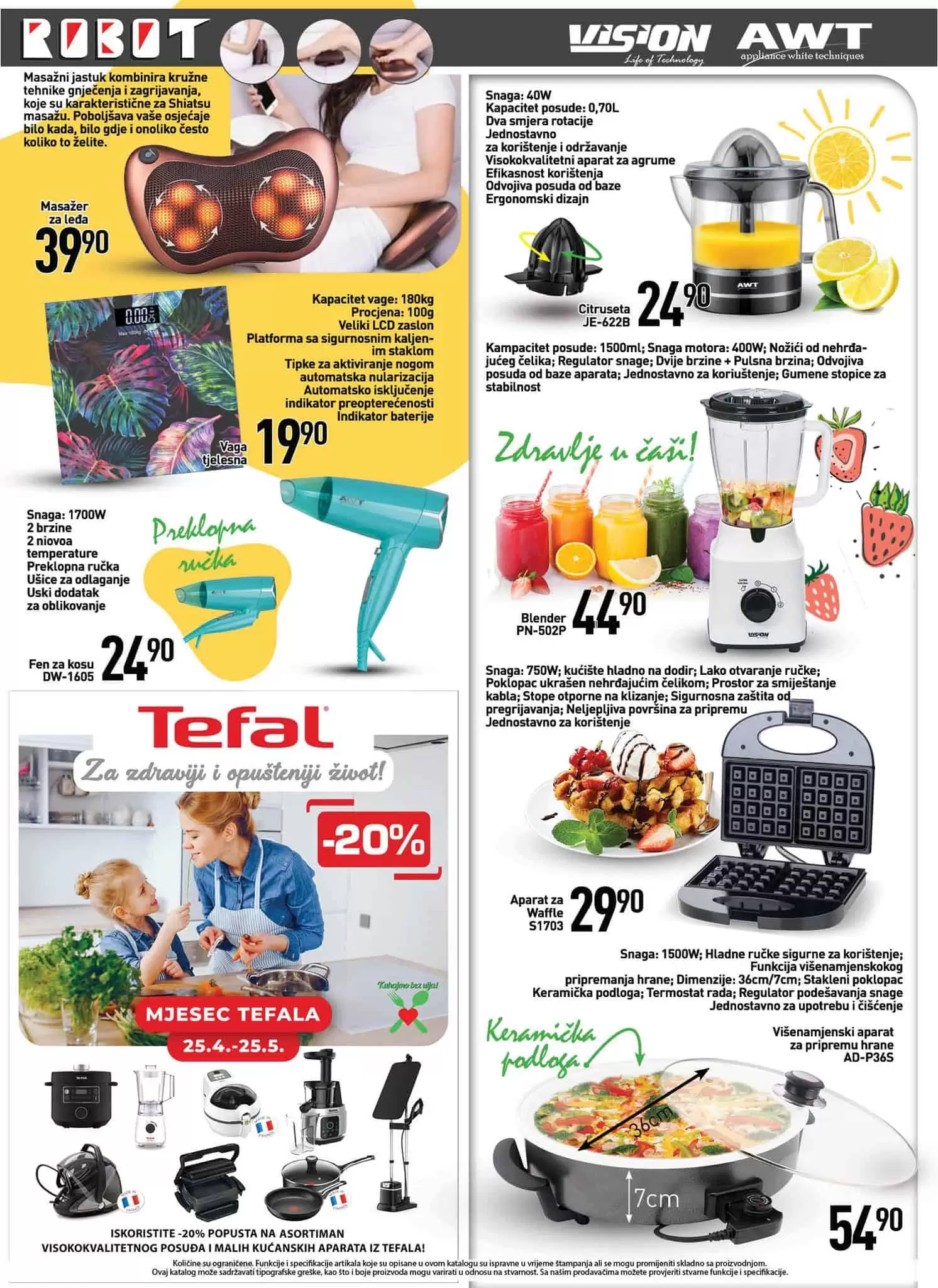 Robot katalog donosi nam akcijske cijene hrane, voca i povrca, kucne hemije, djecijih pelena! Posjetite robot prodavnice i ustedite novac!