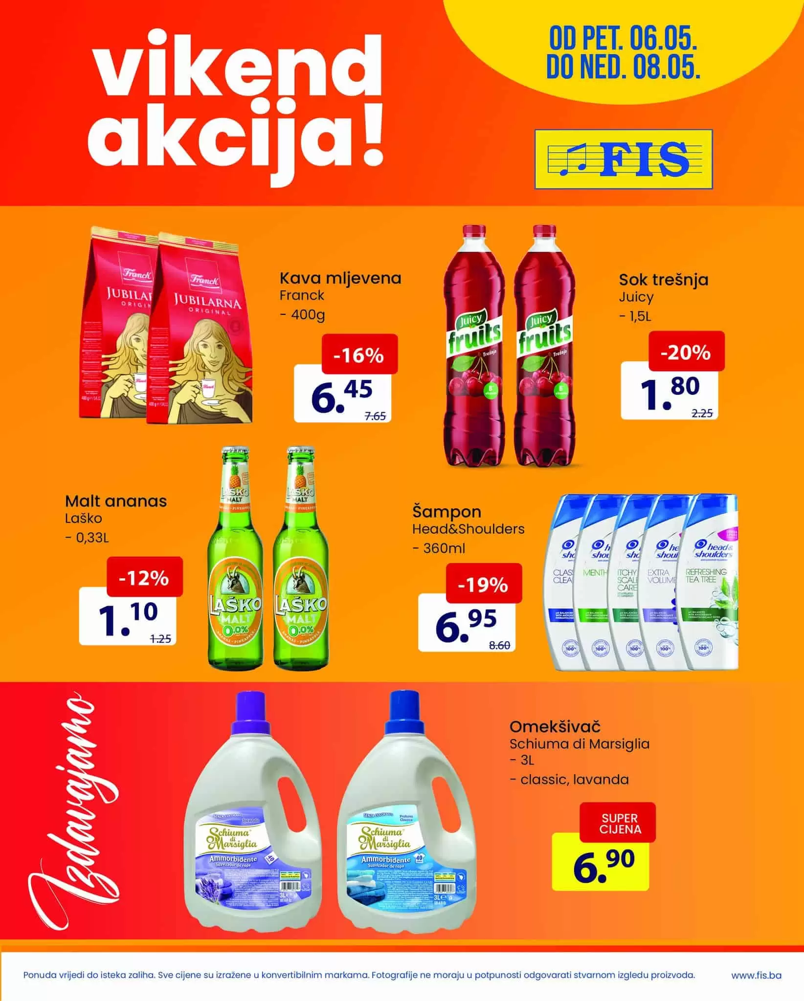 Fis vikend akcija donosi nam snižene cijene! Pogledajte FIS katalog i uzivajte u akcijskim cijenama! 