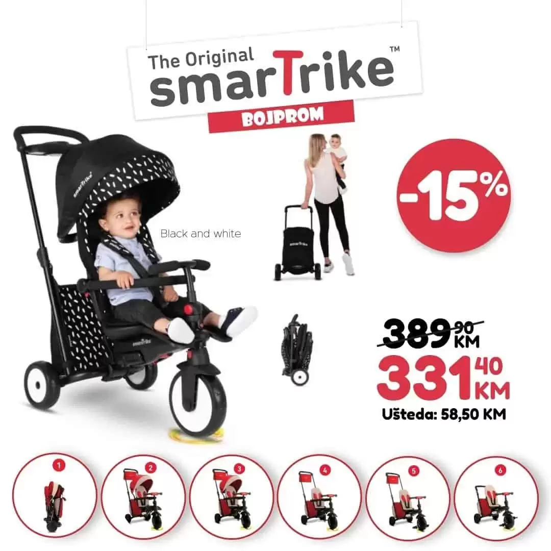 Bojprom akcija SMART TRIKE TRICIKLI do 12.05.2022.