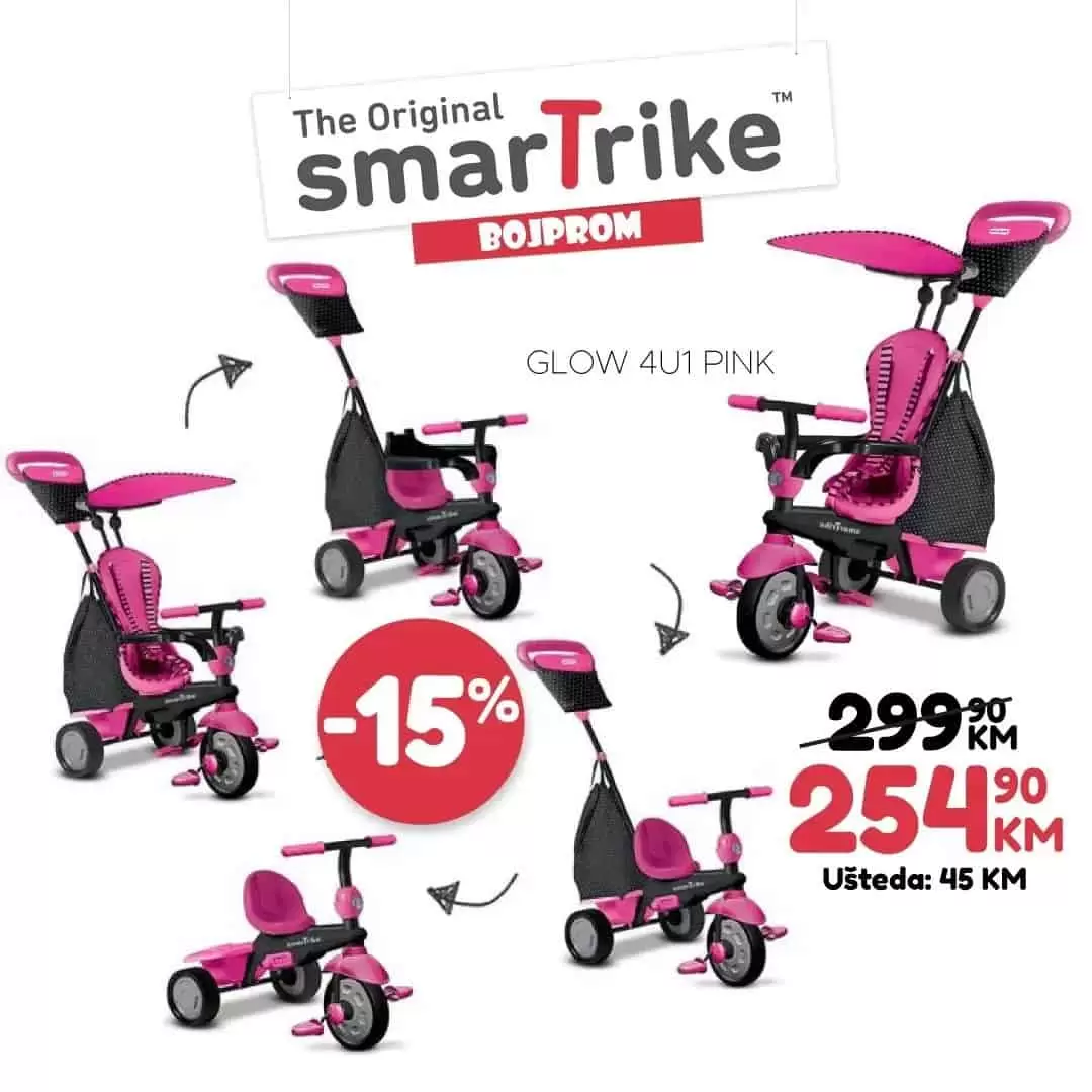 Bojprom akcija SMART TRIKE TRICIKLI do 12.05.2022.