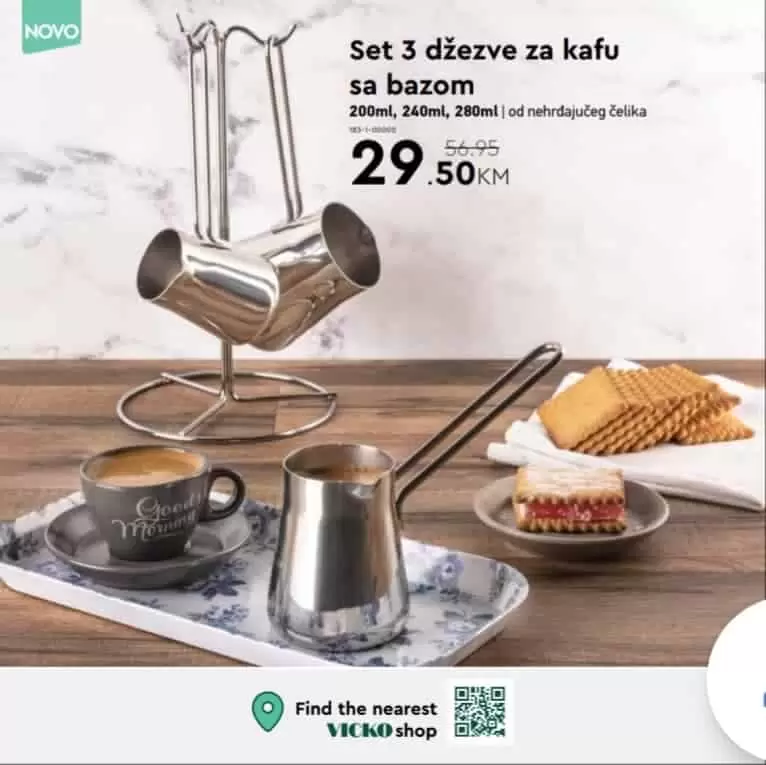 Vicko katalog donosi nam sjajne cijene posudja, aparata za kuhinju. Pogledajte neodoljivu Vicko ponudu i obaveznoo posjetite Vicko prdavnice.