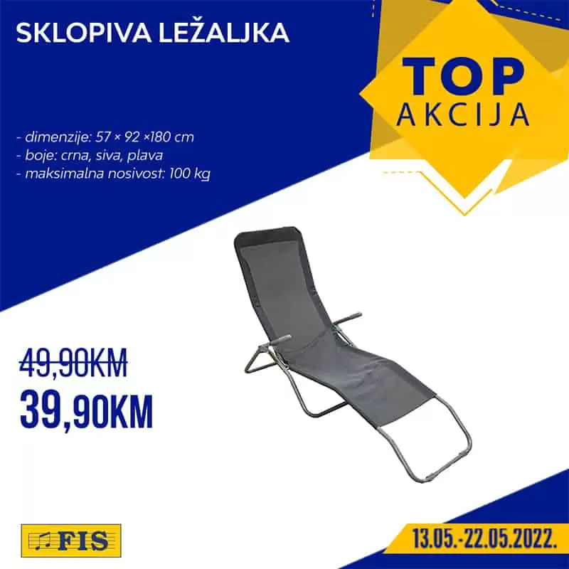 Fis TOP akcija za TOP artikle donosi nam odlične cijene tekstila, namještaja, bijele tehnike. Na sniženju su i bazeni i sudoperi za kuhinju.
