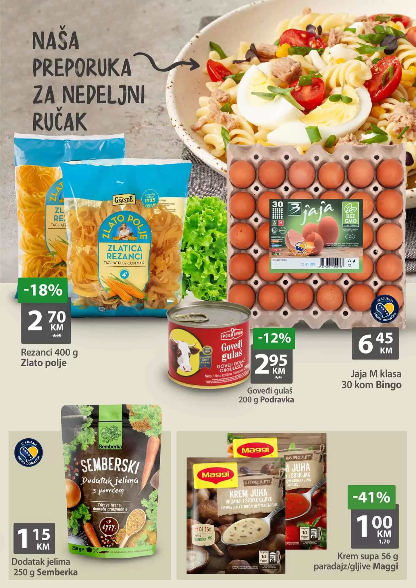 Bingo vikend akcija donsi nam siženja prehrambenih proizvoda i hemije. Pogledajte sta nam je BIngo pripremio i posjetite najblizu Bingo prodavnicu!