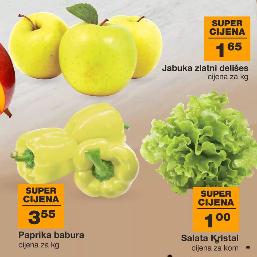 Mercator katalog Svježa ponuda donosi nam akcijske cijene voća, povrća, svježeg mesa!