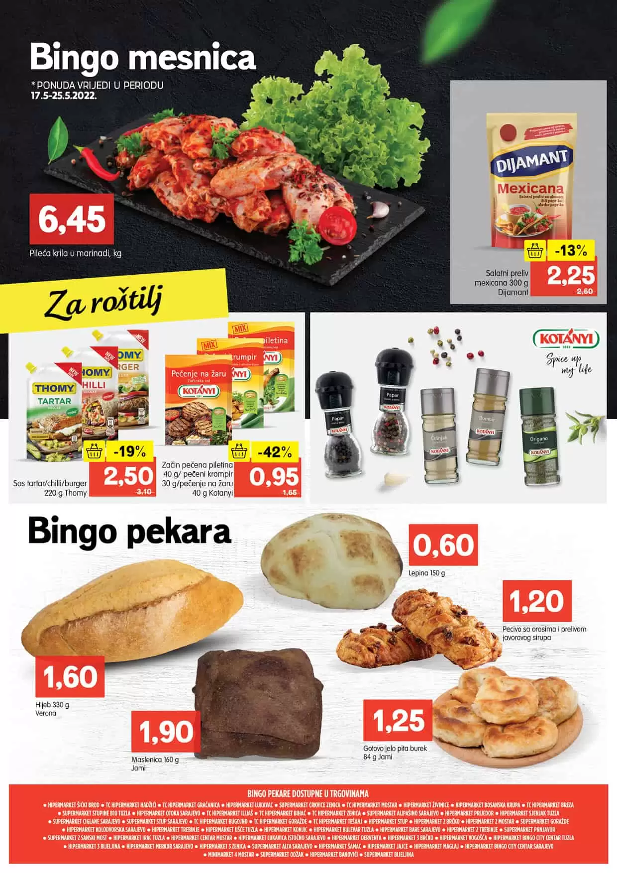 Bingo akcijski katalog donosi nam sjajnu ponudu prehrambenih proizvoda. Iskoristite akcijske cijene i uštedite novac! Bingo prodavnice čekaju na vas!