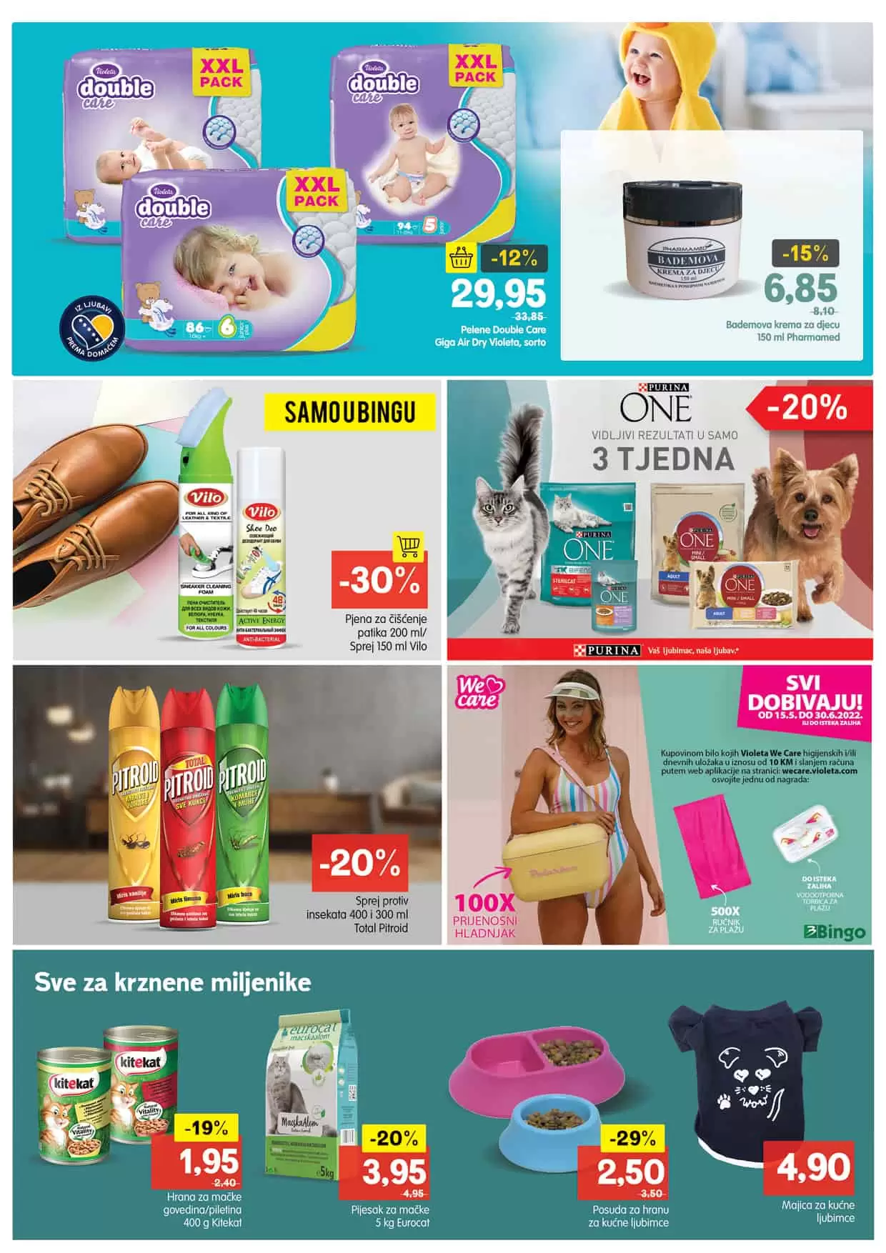 Bingo akcijski katalog donosi nam sjajnu ponudu prehrambenih proizvoda. Iskoristite akcijske cijene i uštedite novac! Bingo prodavnice čekaju na vas!