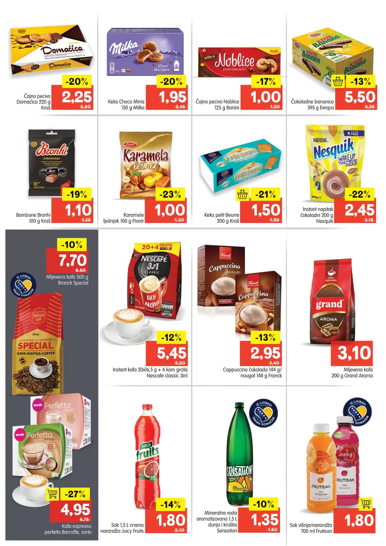 Bingo akcijski katalog donosi nam sjajnu ponudu prehrambenih proizvoda. Iskoristite akcijske cijene i uštedite novac! Bingo prodavnice čekaju na vas!