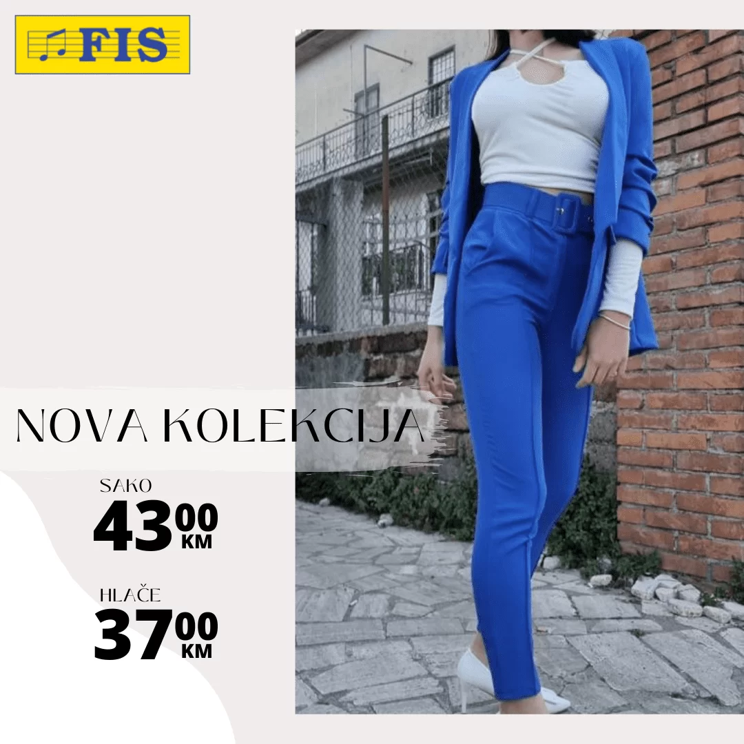 Nova kolekcija odjece u Fis prodavnicama. Budite u trendu, Izuzetno povoljne cijene vas ocekuju! Na snizenju su haljine, hlace, suknje, majice!