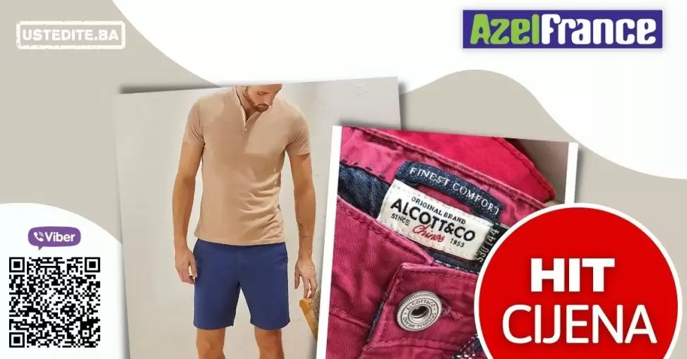 Azel France Odlična ponuda bermuda! Muske bermude po super cijenama!