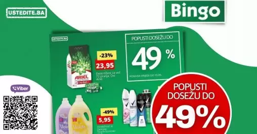 Bingo vikend akcija donosi na popuste i do 49%! Uštedite kupujuci u bingo prodavnicama!